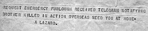 Telegram from WWII