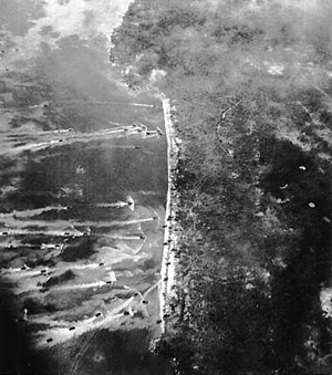 Marines landing on Peleliu